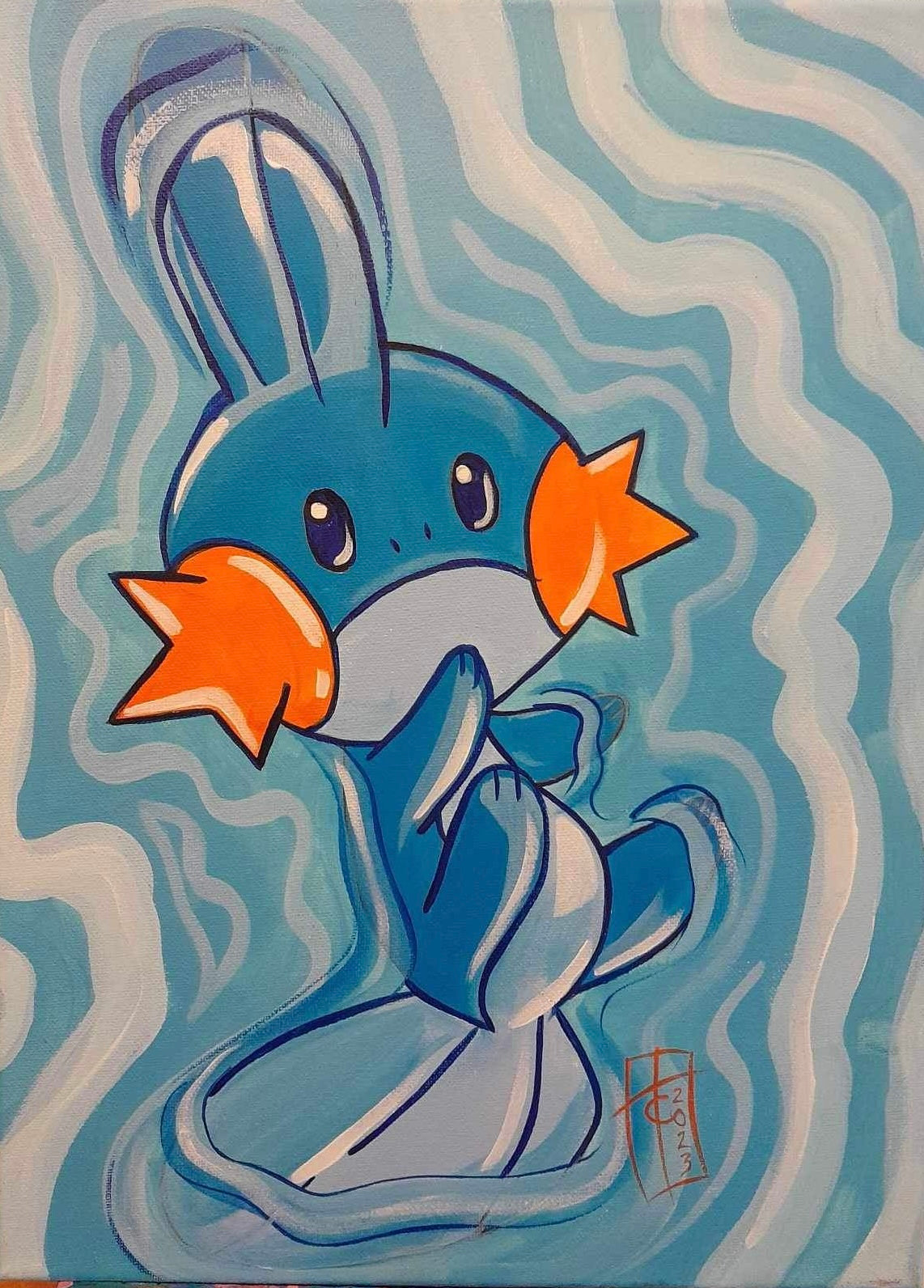 Fan art Painting - Mudkip