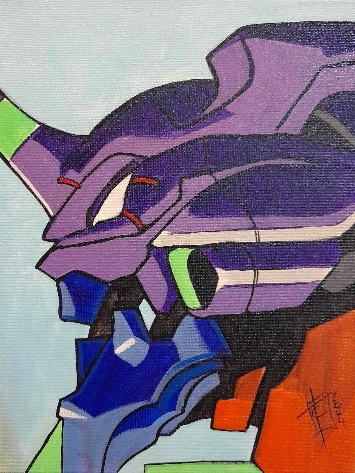 Fan art Painting - Evangelion Unit - 01